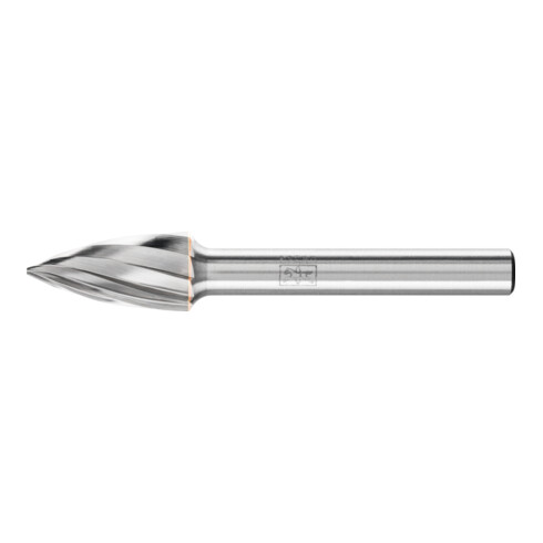 PFERD Hartmetall Frässtift Spitzbogen SPG Ø 10x20mm Schaft-Ø 6 mm Z1 universal grob
