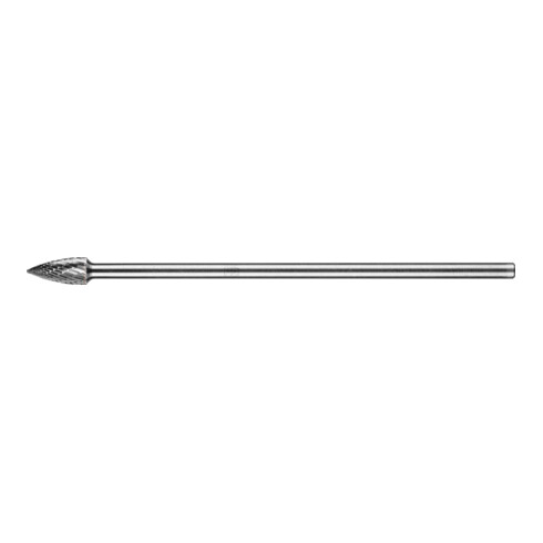 PFERD Hartmetall Frässtift Spitzbogen SPG Ø 10x20mm Schaft-Ø 6x150mm Z3P universal mittel kreuzv.