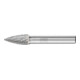 PFERD Hartmetall Frässtift Spitzbogen SPG Ø 10x20mm Schaft-Ø 8 mm Z3P universal mittel kreuzverzahnt-1