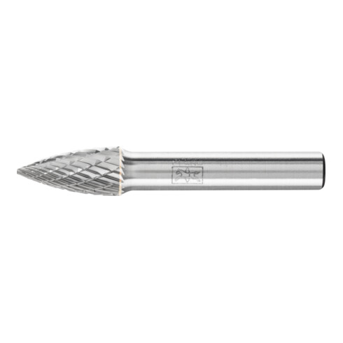 PFERD Hartmetall Frässtift Spitzbogen SPG Ø 10x20mm Schaft-Ø 8 mm Z3P universal mittel kreuzverzahnt