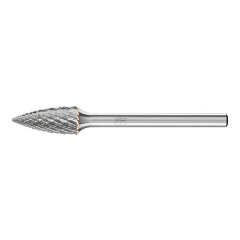 PFERD Hartmetall Frässtift Spitzbogen SPG Ø 06x13 mm Schaft-Ø 3 mm Z4 universal mittel fein