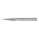 PFERD Hartmetall Frässtift Spitzkegel SKM Ø 06x18 mm Schaft-Ø 6 mm Z3P universal mittel kreuzverzahnt-1