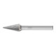PFERD Hartmetall Frässtift Spitzkegel SKM Ø 10x20mm Schaft-Ø 6 mm Z3P universal mittel kreuzverzahnt-1