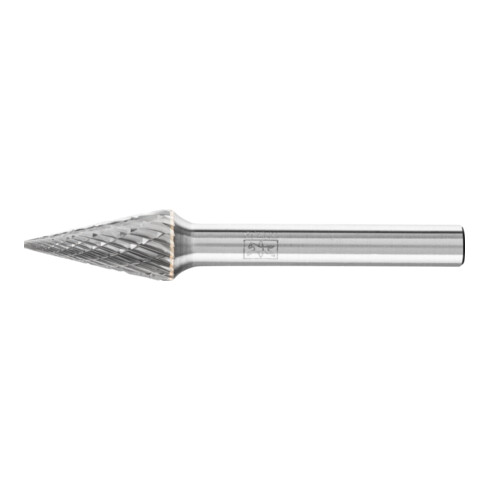 PFERD Hartmetall Frässtift Spitzkegel SKM Ø 10x20mm Schaft-Ø 6 mm Z3P universal mittel kreuzverzahnt