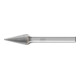PFERD Hartmetall Frässtift Spitzkegel SKM Ø 10x20mm Schaft-Ø 6 mm Z5 universal fein-1