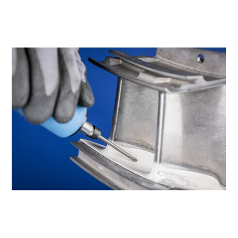 PFERD Hartmetall Frässtift Tropfen TRE Ø 03x07 mm Schaft-Ø 3x75 mm Z3P universal mittel kreuzverzahnt