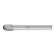 PFERD Hartmetall Frässtift Tropfen TRE Ø 08x13 mm Schaft-Ø 6 mm Z3P universal mittel kreuzverzahnt-1