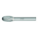 PFERD Hartmetall Frässtift Tropfen TRE Ø 12x20mm Schaft-Ø 8 mm Z3P universal mittel kreuzverzahnt-1