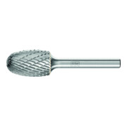 PFERD Hartmetall Frässtift Tropfen TRE Ø 16x25 mm Schaft-Ø 6 mm Z3P universal mittel kreuzverzahnt