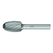 PFERD Hartmetall Frässtift Tropfen TRE Ø 16x25 mm Schaft-Ø 8 mm Z3P universal mittel kreuzverzahnt
