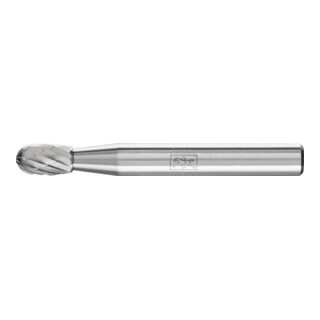 PFERD Hartmetall Frässtift Tropfen TRE Ø 06x10mm Schaft-Ø 6 mm Z3P universal mittel kreuzverzahnt