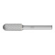 PFERD Hartmetall Frässtift Walzenrund WRC Ø 10x25 mm Schaft-Ø 6 mm Z4 universal mittel fein-1