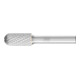 PFERD Hartmetall Frässtift Walzenrund WRC Ø 12x25 mm Schaft-Ø 8 mm Z3P universal mittel kreuzverzahnt-1