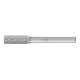 PFERD Hartmetall Frässtift Zylinder ZYA Ø 08x20mm Schaft-Ø 6 mm Z3P universal mittel kreuzverzahnt-1