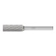PFERD Hartmetall Frässtift Zylinder ZYA Ø 10x25 mm Schaft-Ø 6 mm Z3P universal mittel kreuzverzahnt-1