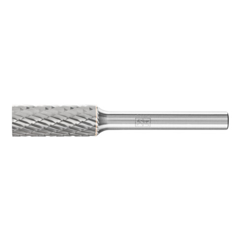 PFERD Hartmetall Frässtift Zylinder ZYA Ø 10x25 mm Schaft-Ø 6 mm Z3P universal mittel kreuzverzahnt