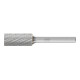 PFERD Hartmetall Frässtift Zylinder ZYA Ø 12x25 mm Schaft-Ø 6 mm Z3P universal mittel kreuzverzahnt-1