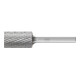 PFERD Hartmetall Frässtift Zylinder ZYA Ø 16x25 mm Schaft-Ø 6 mm Z3P universal mittel kreuzverzahnt-1