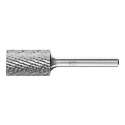PFERD Hartmetall Frässtift Zylinder ZYA Ø 16x25 mm Schaft-Ø 6 mm Z3P universal mittel kreuzverzahnt
