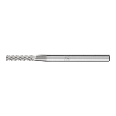 PFERD Hartmetall Frässtift Zylinder ZYA Ø 02x10mm Schaft-Ø 3 mm Z3P universal mittel kreuzverzahnt