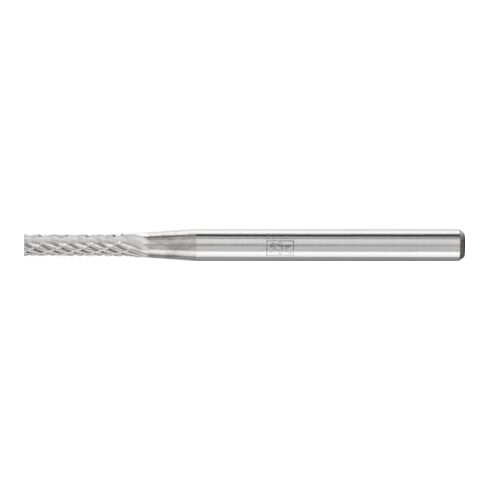 PFERD Hartmetall Frässtift Zylinder ZYA Ø 02x10mm Schaft-Ø 3 mm Z4 universal mittel fein