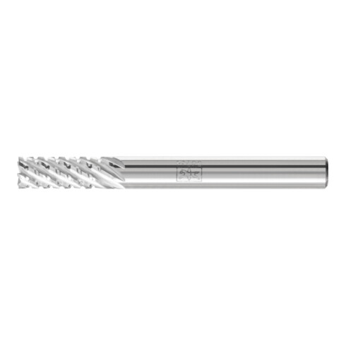 PFERD Hartmetall Frässtift Zylinder ZYAS stirnverzahnt 06x16mm Schaft-Ø 6mm TITANIUM für Titan