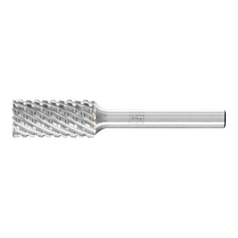 PFERD Hartmetall Frässtift Zylinder ZYAS stirnverzahnt 12x25mm Schaft-Ø 6mm TITANIUM für Titan