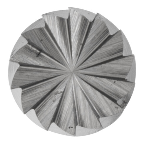 PFERD Hartmetall Frässtift Zylinder ZYAS stirnverzahnt Ø 03x13 mm Schaft-Ø 3 mm Z5 universal fein