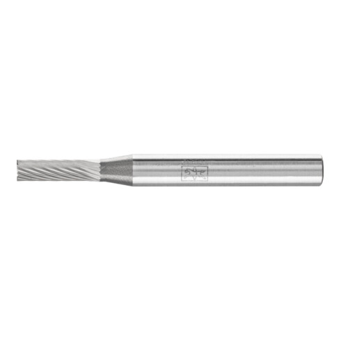 PFERD Hartmetall Frässtift Zylinder ZYAS stirnverzahnt Ø 04x13 mm Schaft-Ø 6 mm Z5 universal fein