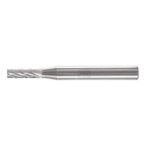 PFERD Hartmetall Frässtift Zylinder ZYAS stirnverzahnt Ø 04x13mm Schaft-Ø 6mm Z3P universal mittel kreuzverzahnt