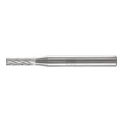 PFERD Hartmetall Frässtift Zylinder ZYAS stirnverzahnt Ø 04x13mm Schaft-Ø 6mm Z3P universal mittel kreuzverzahnt