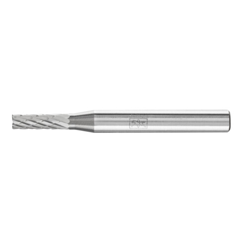 PFERD Hartmetall Frässtift Zylinder ZYAS stirnverzahnt Ø 04x13mm Schaft-Ø 6mm Z4 universal mittel fein