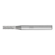PFERD Hartmetall Frässtift Zylinder ZYAS stirnverzahnt Ø 04x13mm Schaft-Ø 6mm Z4 universal mittel fein