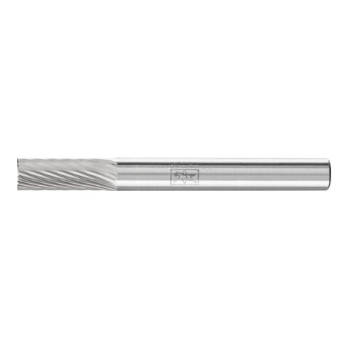 PFERD Hartmetall Frässtift Zylinder ZYAS stirnverzahnt Ø 06x16 mm Schaft-Ø 6 mm Z5 universal fein