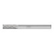 PFERD Hartmetall Frässtift Zylinder ZYAS stirnverzahnt Ø 06x16mm Schaft-Ø 6mm Z3P universal mittel kreuzverzahnt-1