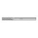 PFERD Hartmetall Frässtift Zylinder ZYAS stirnverzahnt Ø 06x16mm Schaft-Ø 6mm Z4 universal mittel fein-1