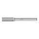PFERD Hartmetall Frässtift Zylinder ZYAS stirnverzahnt Ø 08x20mm Schaft-Ø 6mm Z4 universal mittel fein-1