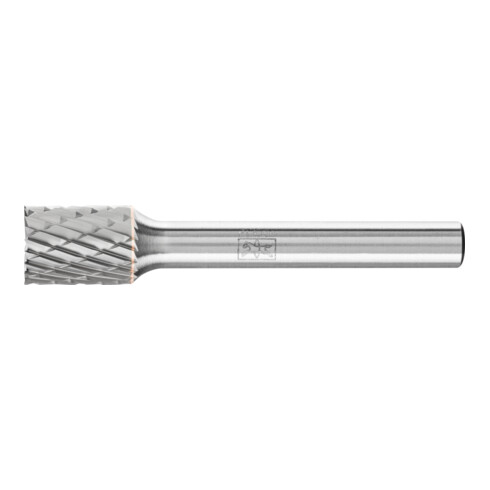 PFERD Hartmetall Frässtift Zylinder ZYAS stirnverzahnt Ø 10x13mm Schaft-Ø 6mm Z3P universal mittel kreuzverzahnt