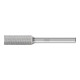 PFERD Hartmetall Frässtift Zylinder ZYAS stirnverzahnt Ø 10x25mm Schaft-Ø 6mm Z4 universal mittel fein-1