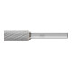 PFERD Hartmetall Frässtift Zylinder ZYAS stirnverzahnt Ø 12x25mm Schaft-Ø 6mm Z3P universal mittel kreuzverzahnt-1