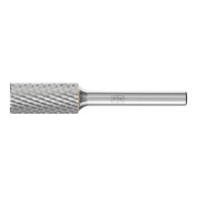 PFERD Hartmetall Frässtift Zylinder ZYAS stirnverzahnt Ø 12x25mm Schaft-Ø 6mm Z4 universal mittel fein