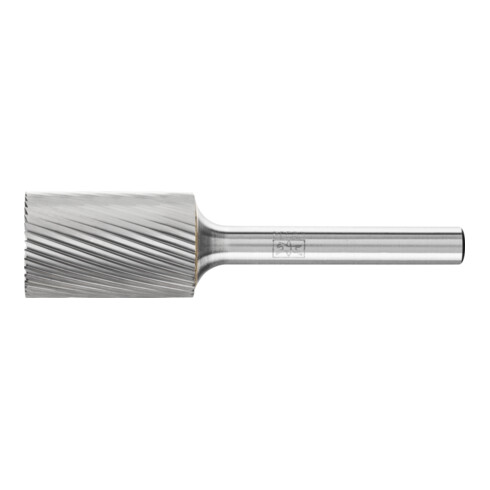 PFERD Hartmetall Frässtift Zylinder ZYAS stirnverzahnt Ø 16x25 mm Schaft-Ø 6 mm Z5 universal fein