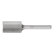PFERD Hartmetall Frässtift Zylinder ZYAS stirnverzahnt Ø 16x25 mm Schaft-Ø 6 mm Z5 universal fein