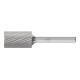 PFERD Hartmetall Frässtift Zylinder ZYAS stirnverzahnt Ø 16x25mm Schaft-Ø 6mm Z3P universal mittel kreuzverzahnt-1
