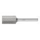 PFERD Hartmetall Frässtift Zylinder ZYAS stirnverzahnt Ø 16x25mm Schaft-Ø 6mm Z4 universal mittel fein-1