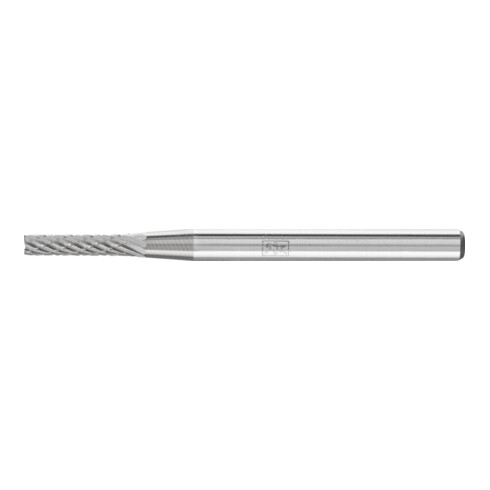 PFERD Hartmetall Frässtift Zylinder ZYAS stirnverzahnt Ø 02x10mm Schaft-Ø 3mm Z4 universal mittel fein