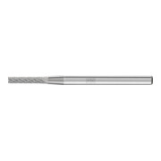 PFERD Hartmetall Frässtift Zylinder ZYAS stirnverzahnt Ø 02x10mm Schaft-Ø 3mm Z4 universal mittel fein