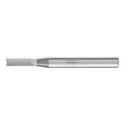 PFERD Hartmetall Frässtift Zylinder ZYAS stirnverzahnt Ø 04x13 mm Schaft-Ø 6 mm Z5 universal fein