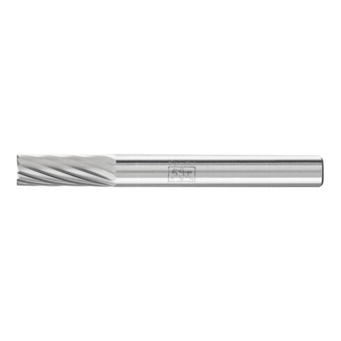 PFERD Hartmetall Frässtift Zylinder ZYAS stirnverzahnt Ø 06x16 mm Schaft-Ø 6 mm Z3 universal mittel