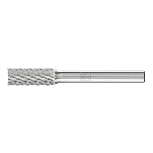 PFERD Hartmetall Frässtift Zylinder ZYAS stirnverzahnt Ø 08x20mm Schaft-Ø 6mm Z4 universal mittel fein